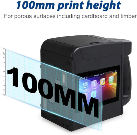 100mm Large Character Handheld Inkjet Printer【free shipping】