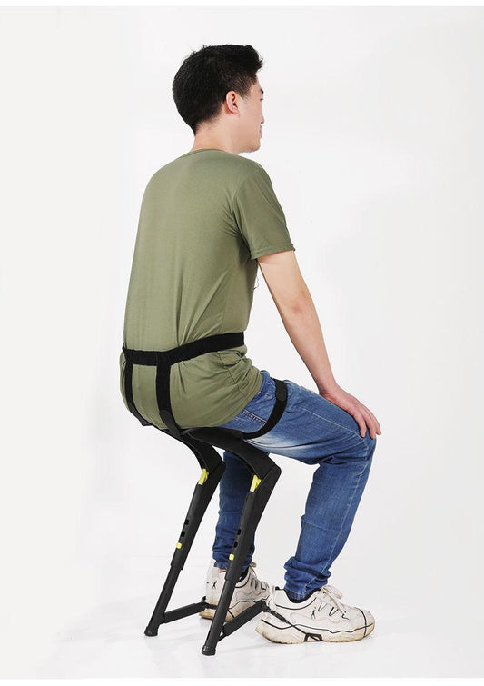 Exoskeleton portable stool